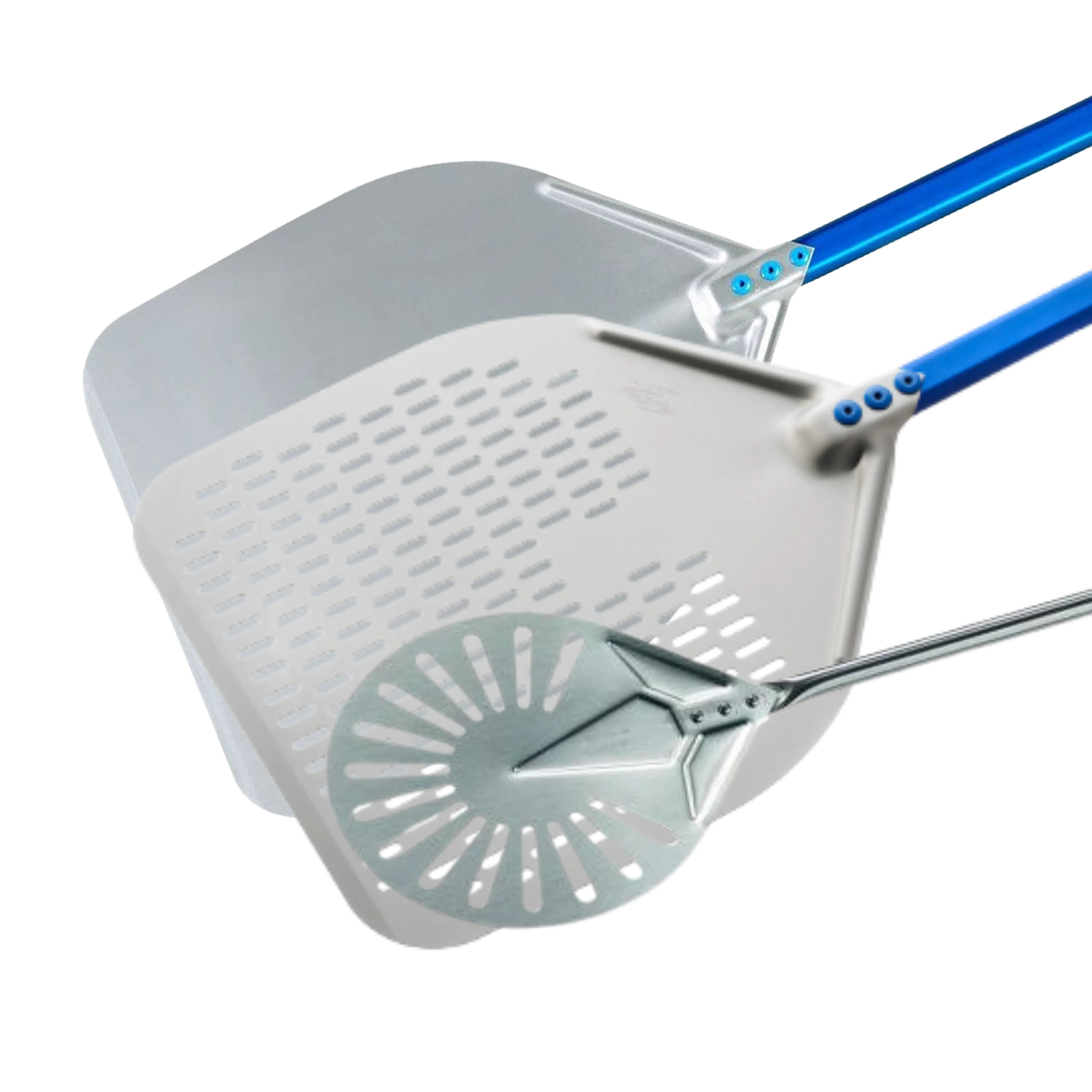 GVK ECO 5 Stück Pizzablech rund aus Blaublech 50cm schwere GVK ECO 5 Stück Pizzablech rund aus Blaublech 50cm schwere